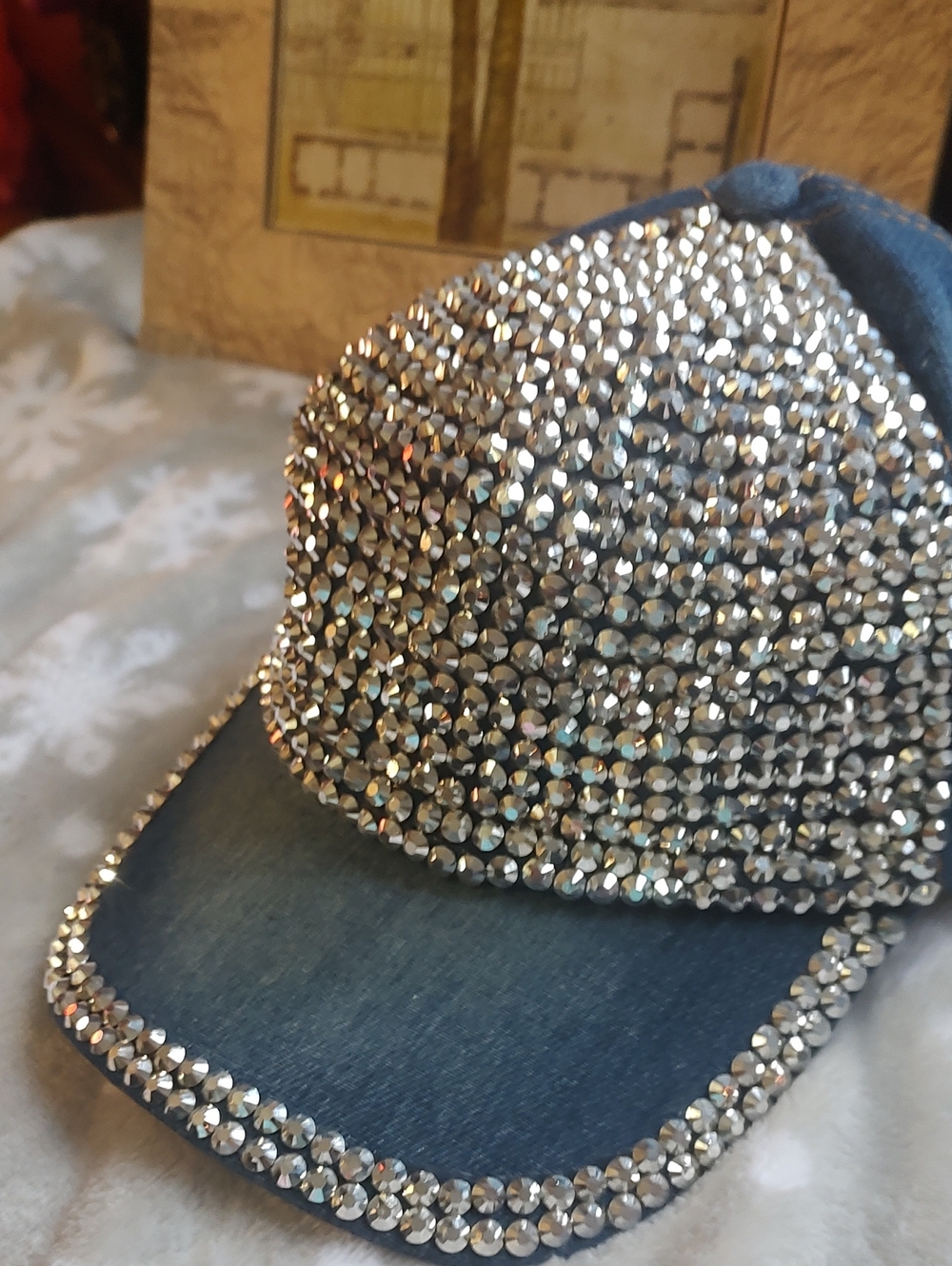 🤠 with Silver Rhinestones - Picture 2 of 8